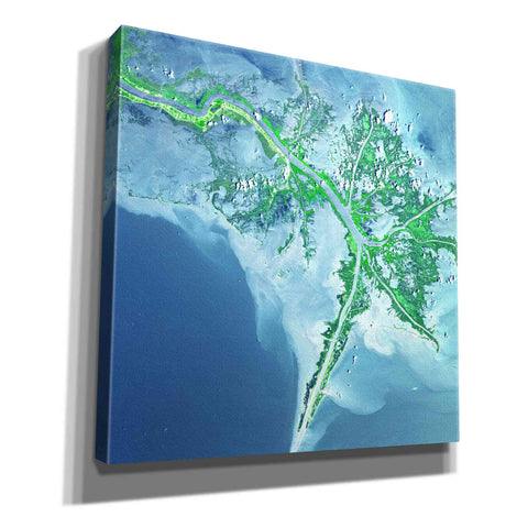 Image of 'Earth as Art: Mississippi River Delta' Canvas Wall Art