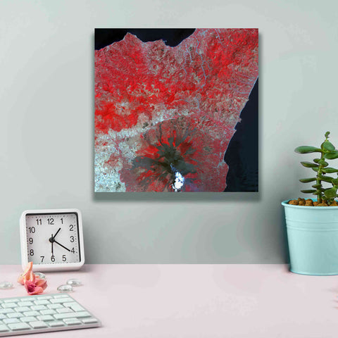 Image of 'Earth as Art: Mt. Etna' Canvas Wall Art,12 x 12