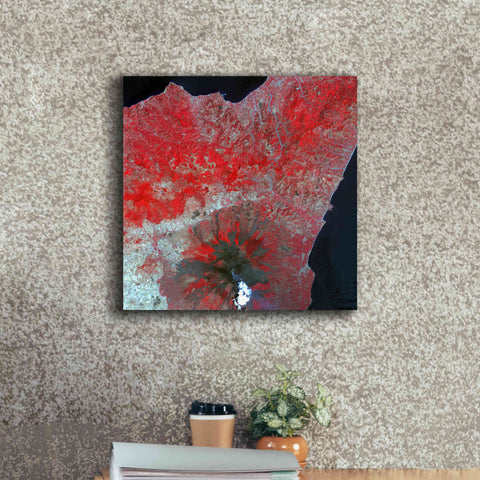 Image of 'Earth as Art: Mt. Etna' Canvas Wall Art,18 x 18