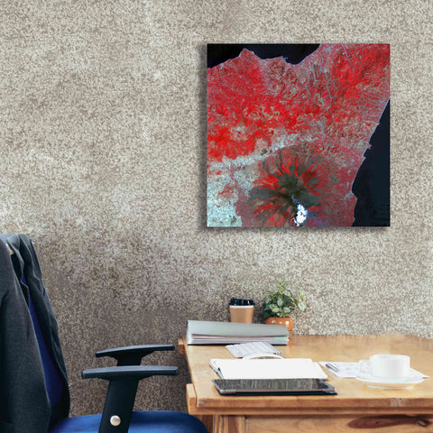 Image of 'Earth as Art: Mt. Etna' Canvas Wall Art,26 x 26