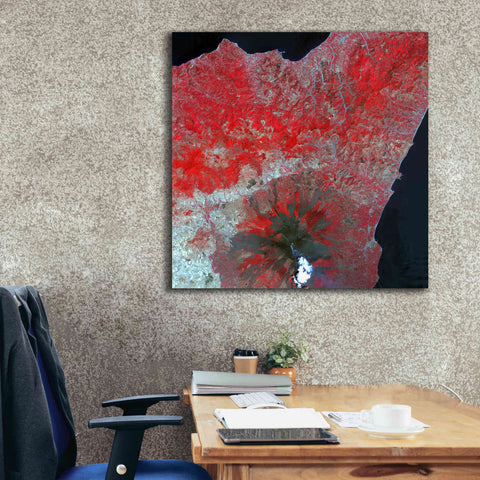 Image of 'Earth as Art: Mt. Etna' Canvas Wall Art,37 x 37