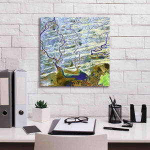 'Earth as Art: Niger River' Canvas Wall Art,18 x 18