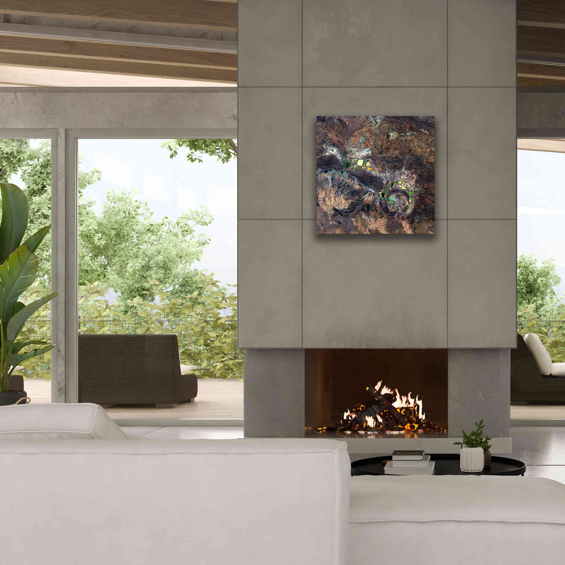 'Earth as Art: Shoemaker ' Canvas Wall Art,26 x 26