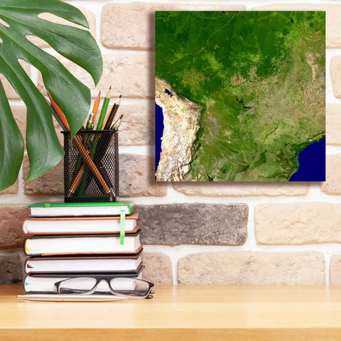 Image of 'Earth as Art: South America' Canvas Wall Art,12 x 12