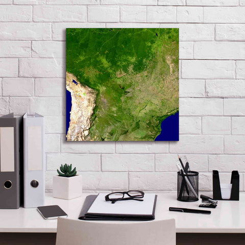 Image of 'Earth as Art: South America' Canvas Wall Art,18 x 18