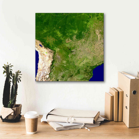 Image of 'Earth as Art: South America' Canvas Wall Art,18 x 18