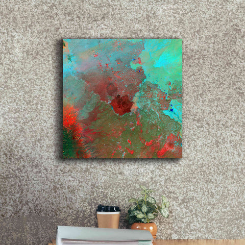 Image of 'Earth as Art: The Syrian Desert' Canvas Wall Art,18 x 18