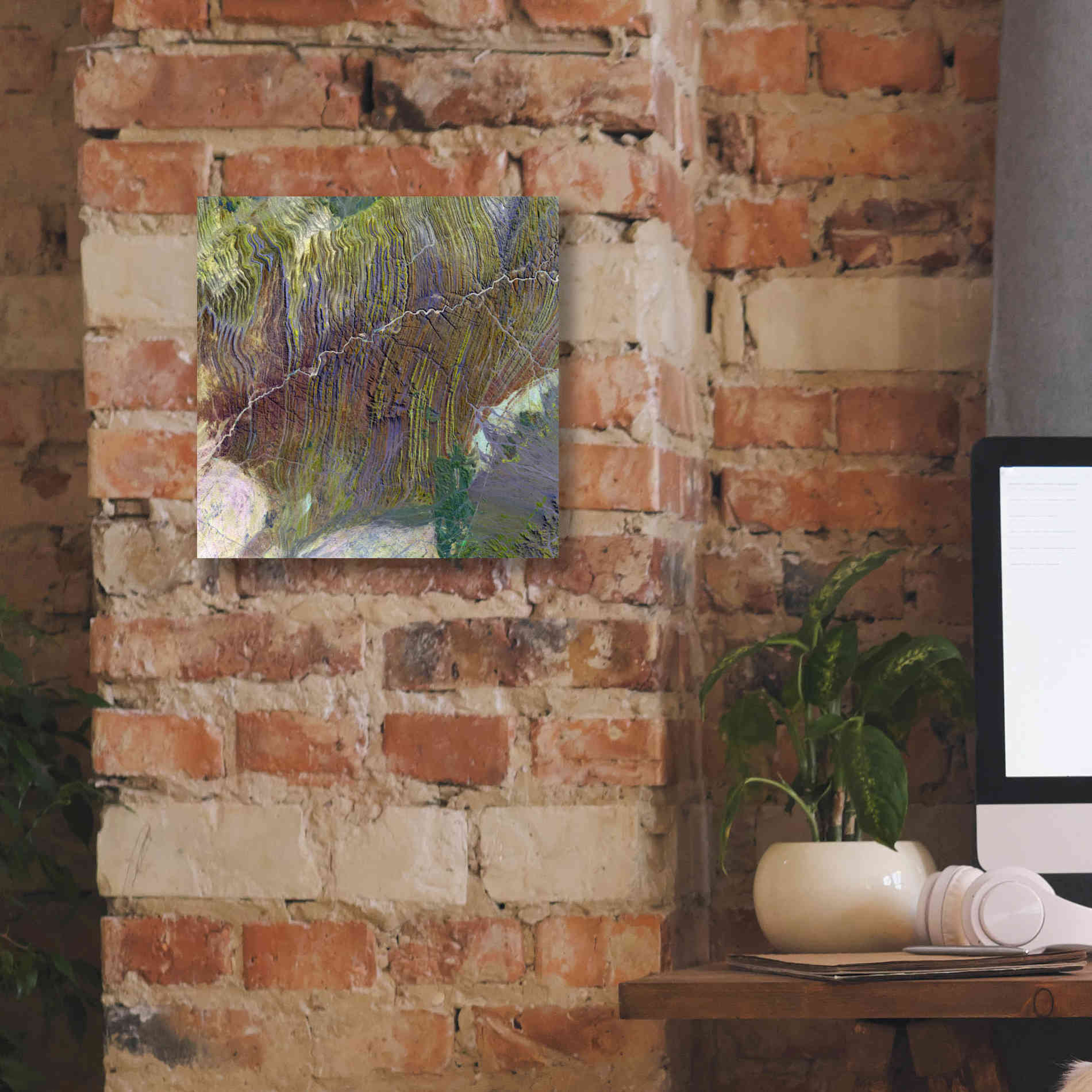 'Earth as Art: Ugab River' Canvas Wall Art,12 x 12