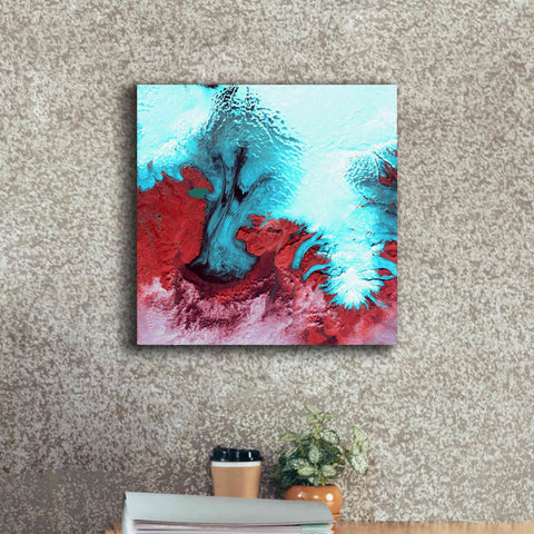 Image of 'Earth as Art: Vatnajokull ' Canvas Wall Art,18 x 18