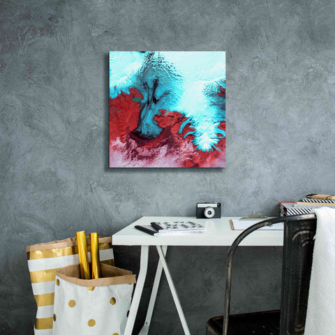 Image of 'Earth as Art: Vatnajokull ' Canvas Wall Art,18 x 18