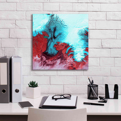 Image of 'Earth as Art: Vatnajokull ' Canvas Wall Art,18 x 18