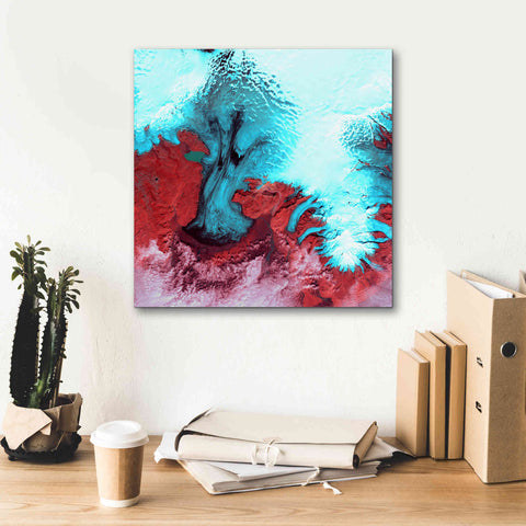 Image of 'Earth as Art: Vatnajokull ' Canvas Wall Art,18 x 18