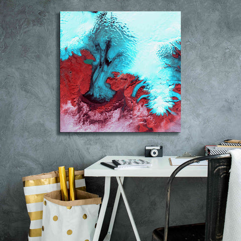 Image of 'Earth as Art: Vatnajokull ' Canvas Wall Art,26 x 26