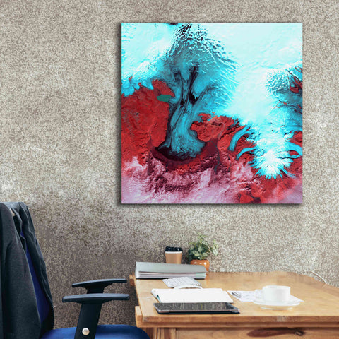 Image of 'Earth as Art: Vatnajokull ' Canvas Wall Art,37 x 37