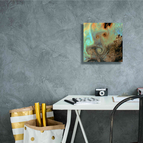 Image of 'Earth as Art: Von Karman Vortices' Canvas Wall Art,12 x 12