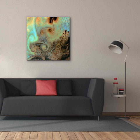 Image of 'Earth as Art: Von Karman Vortices' Canvas Wall Art,37 x 37