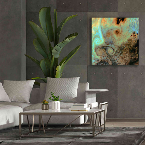 Image of 'Earth as Art: Von Karman Vortices' Canvas Wall Art,37 x 37