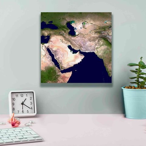 Image of 'Earth as Art: Western Asia' Canvas Wall Art,12 x 12