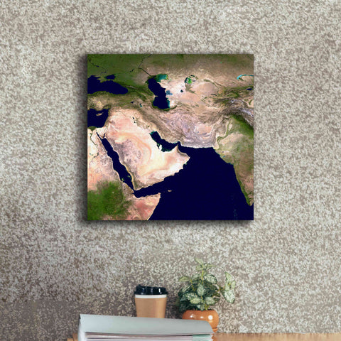 Image of 'Earth as Art: Western Asia' Canvas Wall Art,18 x 18