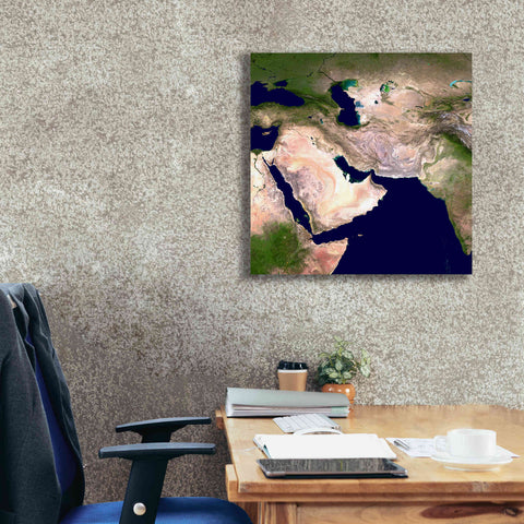 Image of 'Earth as Art: Western Asia' Canvas Wall Art,26 x 26