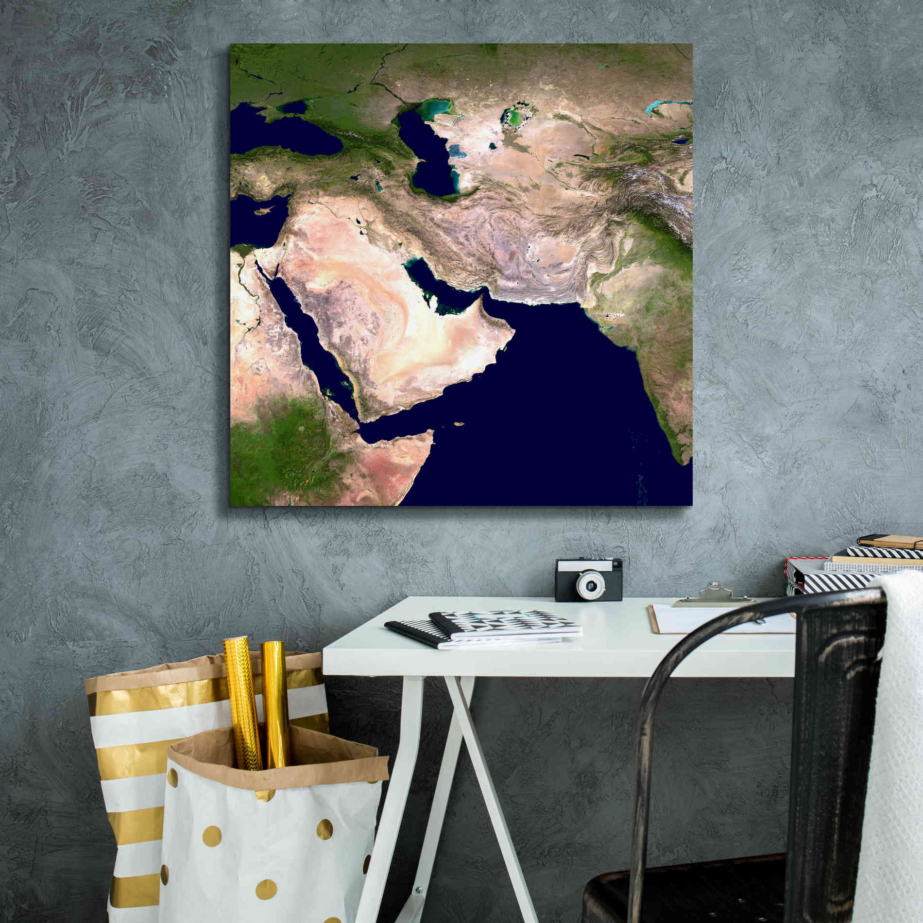 'Earth as Art: Western Asia' Canvas Wall Art,26 x 26