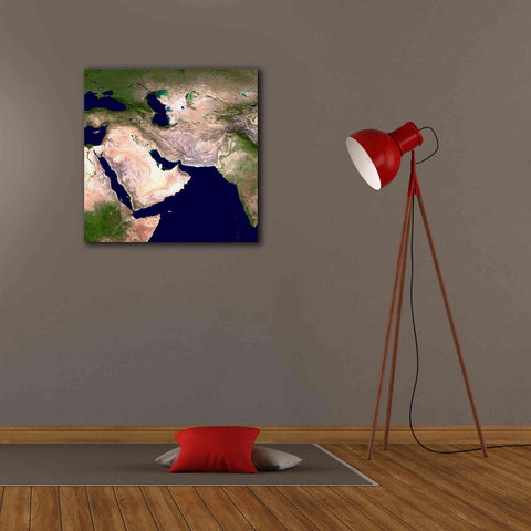 Image of 'Earth as Art: Western Asia' Canvas Wall Art,26 x 26