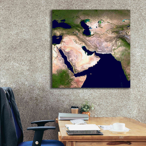 Image of 'Earth as Art: Western Asia' Canvas Wall Art,37 x 37