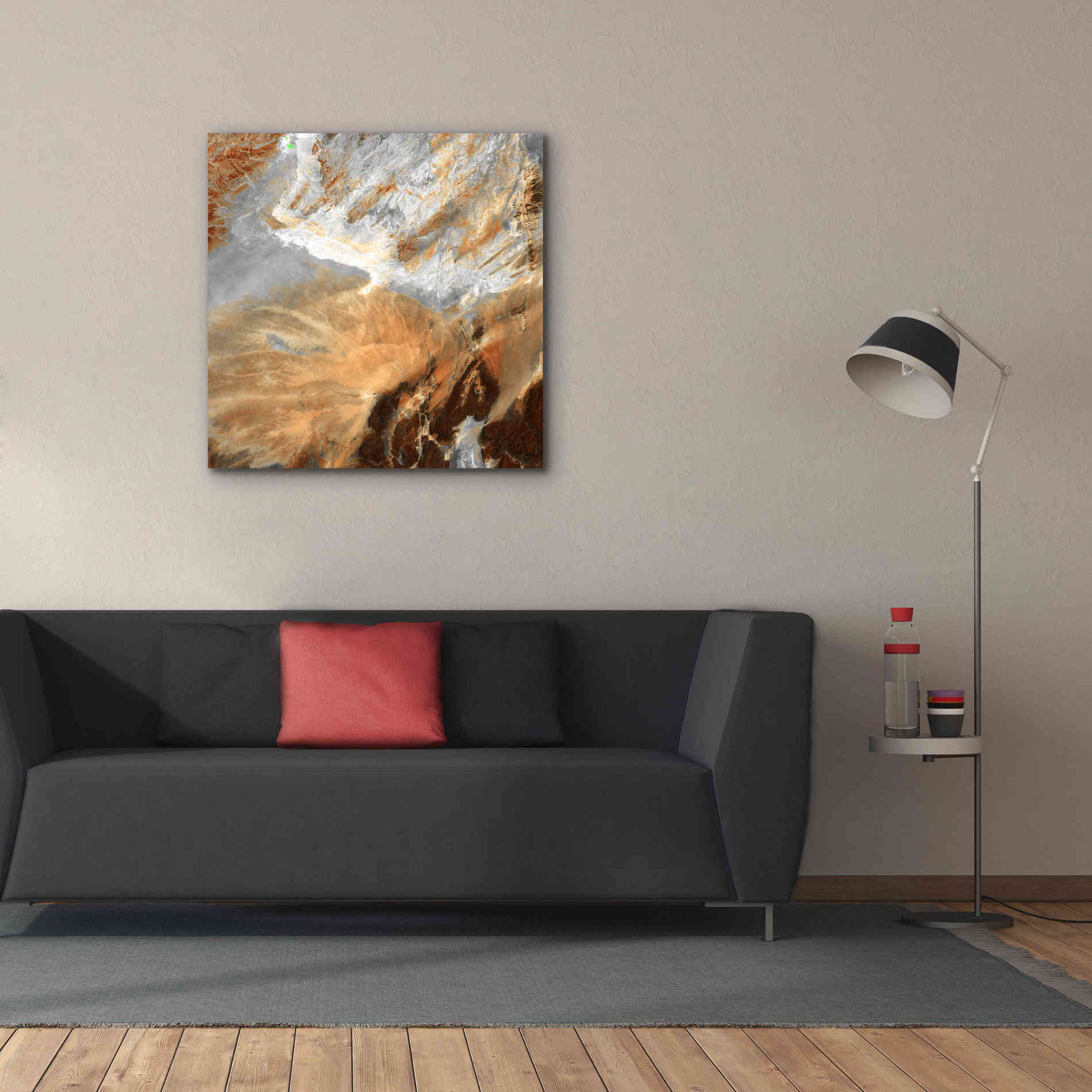 'Earth as Art: Algerian Sahara,' Canvas Wall Art,37 x 37