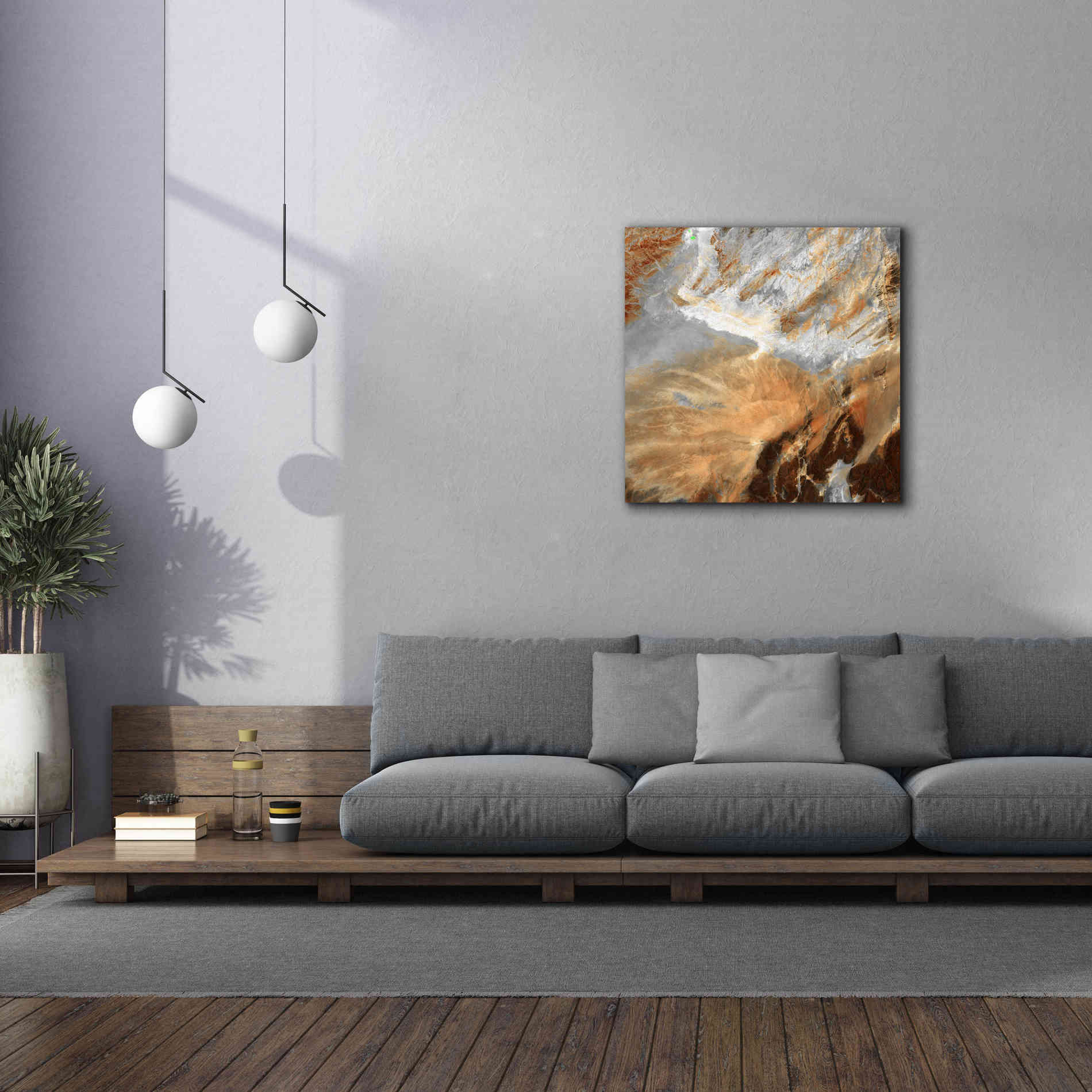 'Earth as Art: Algerian Sahara,' Canvas Wall Art,37 x 37