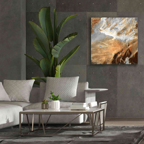 Image of 'Earth as Art: Algerian Sahara,' Canvas Wall Art,37 x 37