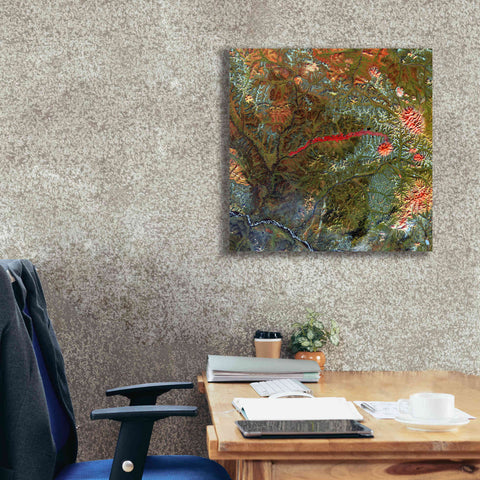 Image of 'Earth as Art: Anyuyskiy Volcano,' Canvas Wall Art,26 x 26