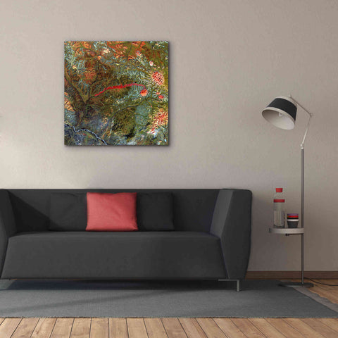 Image of 'Earth as Art: Anyuyskiy Volcano,' Canvas Wall Art,37 x 37