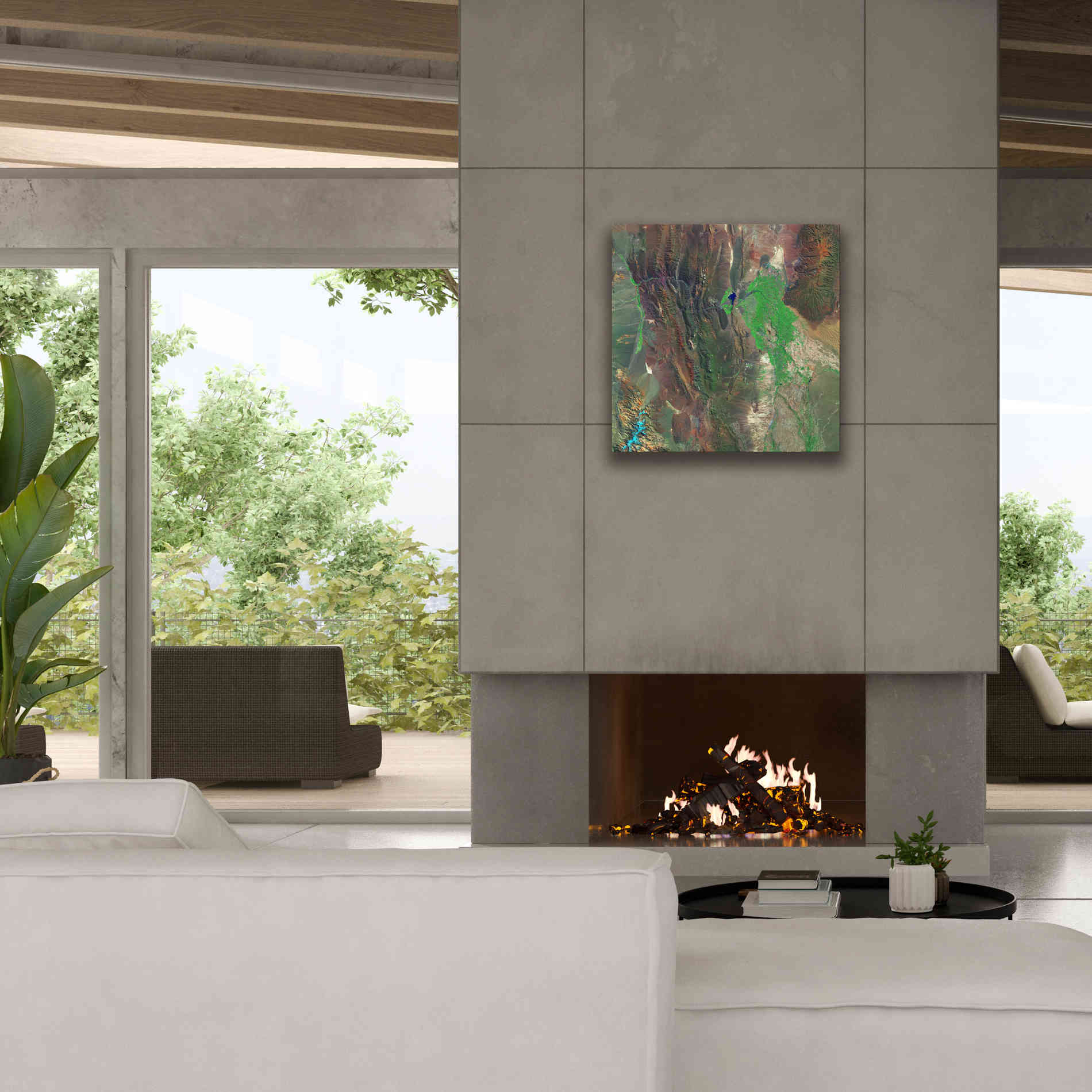 'Earth as Art: Barreal Blanco,' Canvas Wall Art,26 x 26