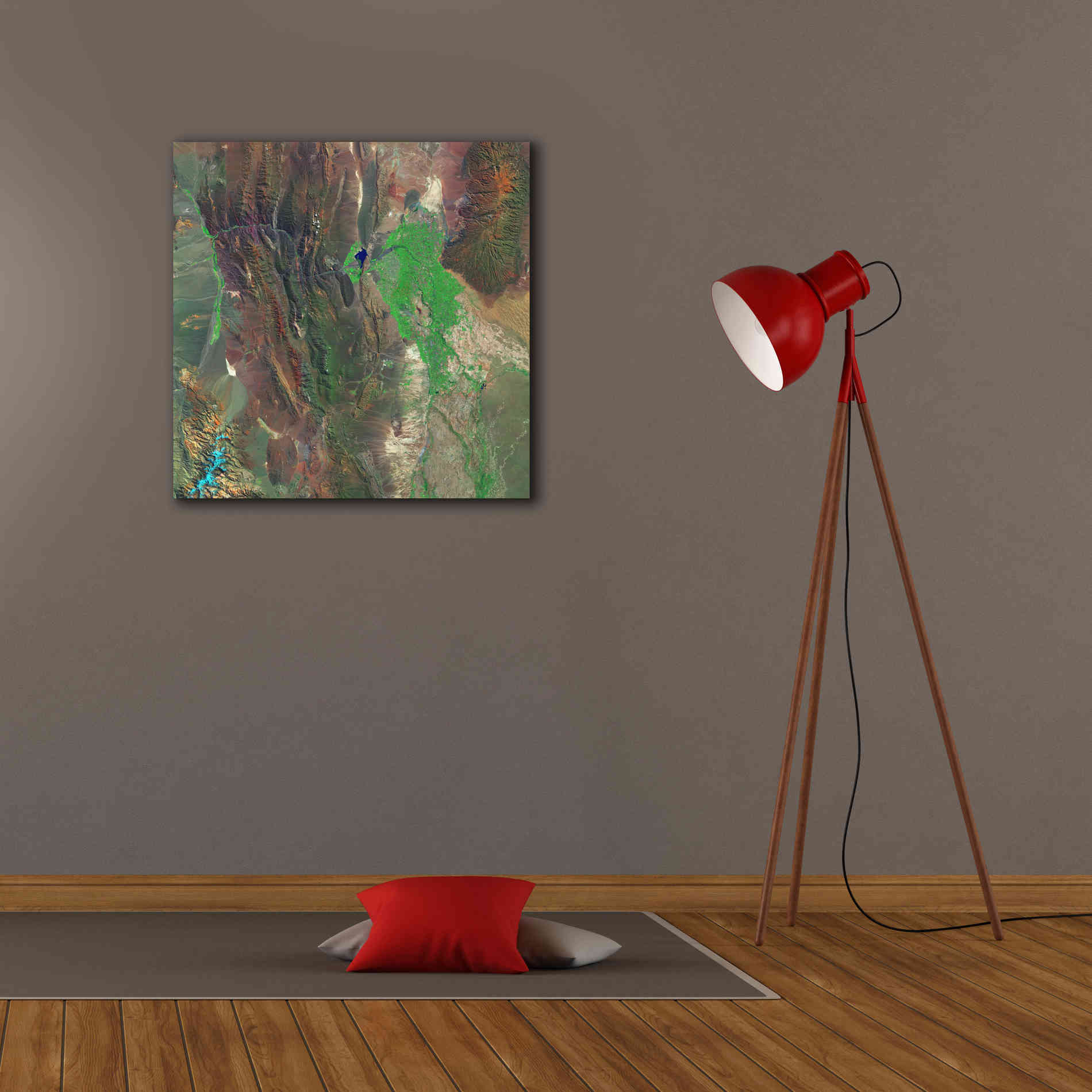 'Earth as Art: Barreal Blanco,' Canvas Wall Art,26 x 26