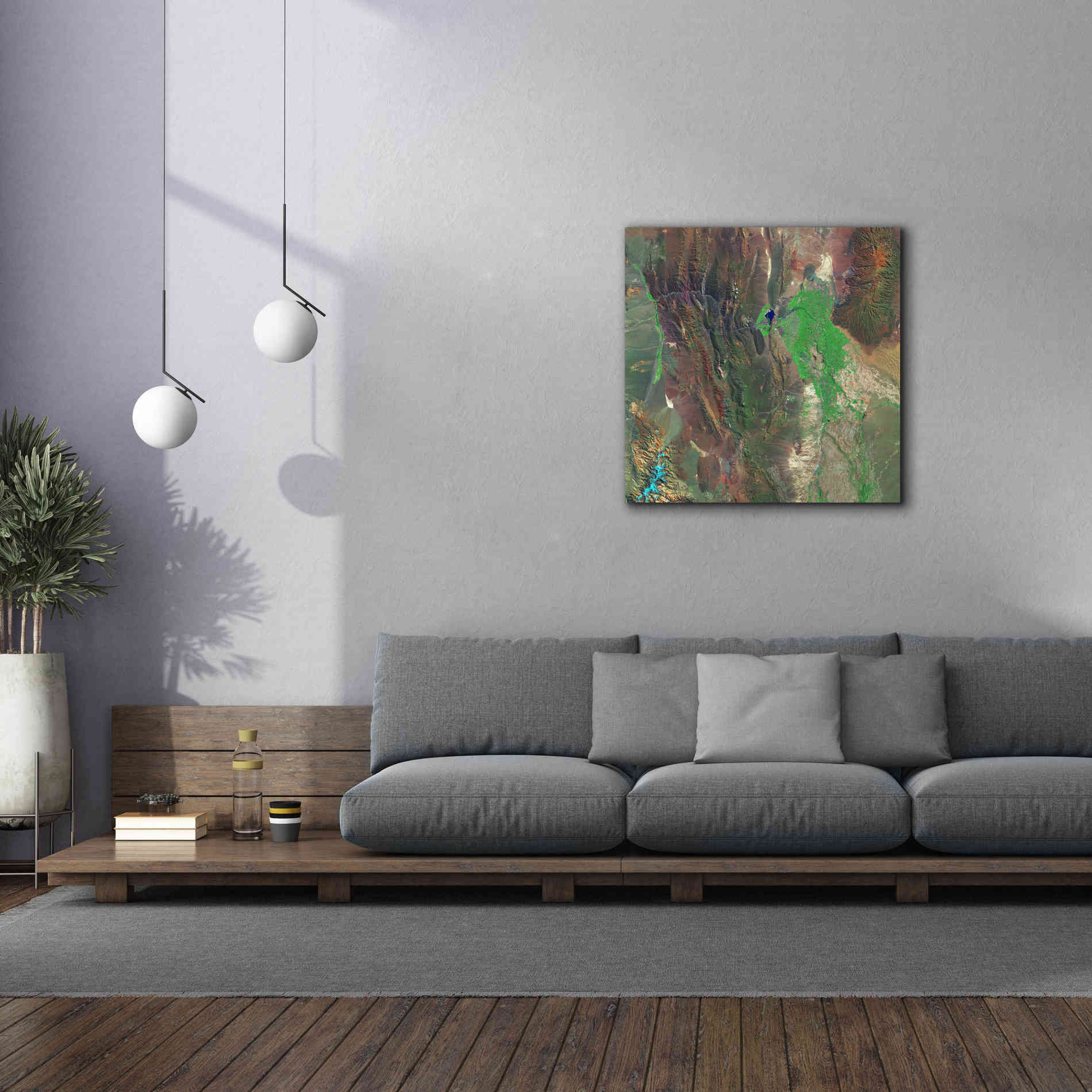 'Earth as Art: Barreal Blanco,' Canvas Wall Art,37 x 37