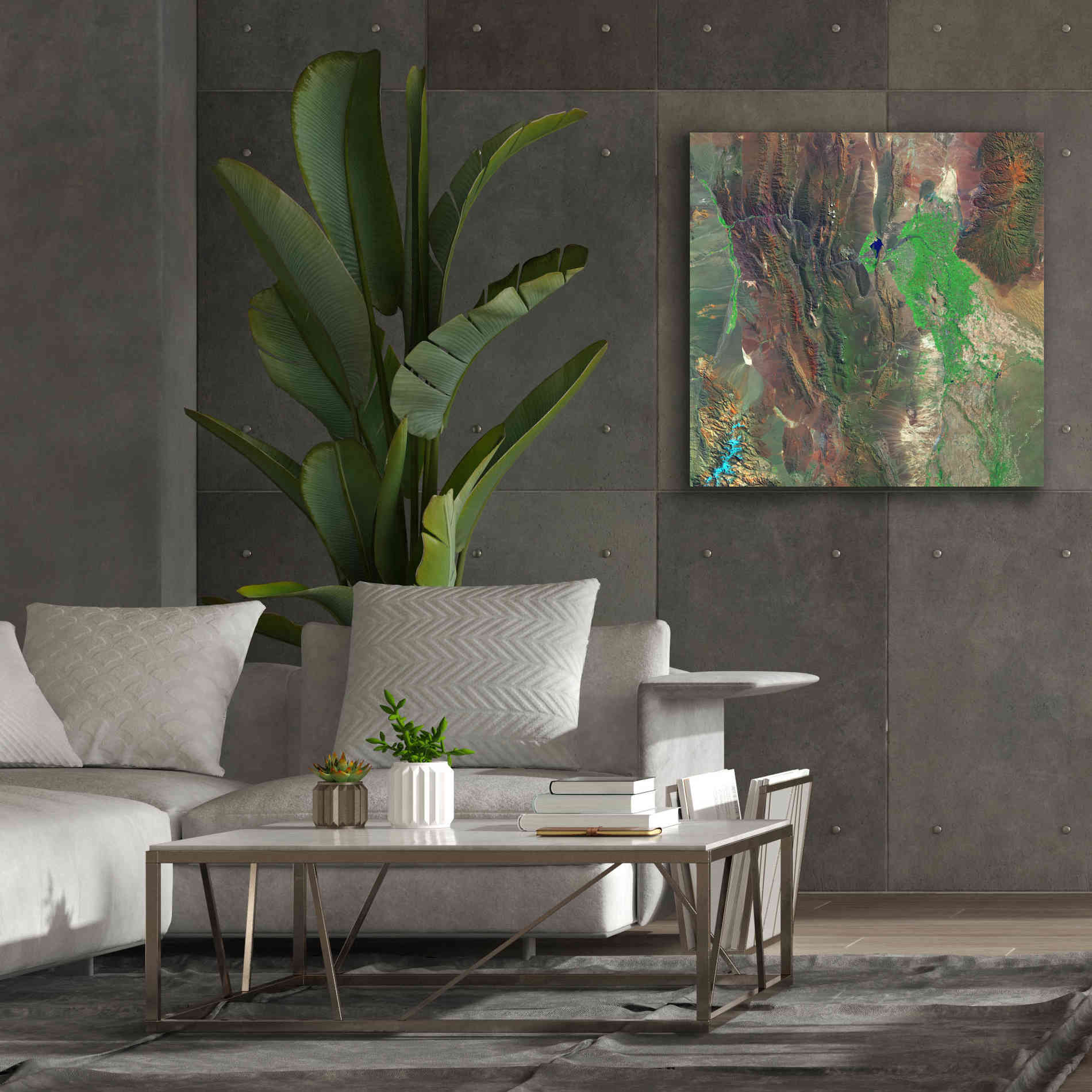 'Earth as Art: Barreal Blanco,' Canvas Wall Art,37 x 37