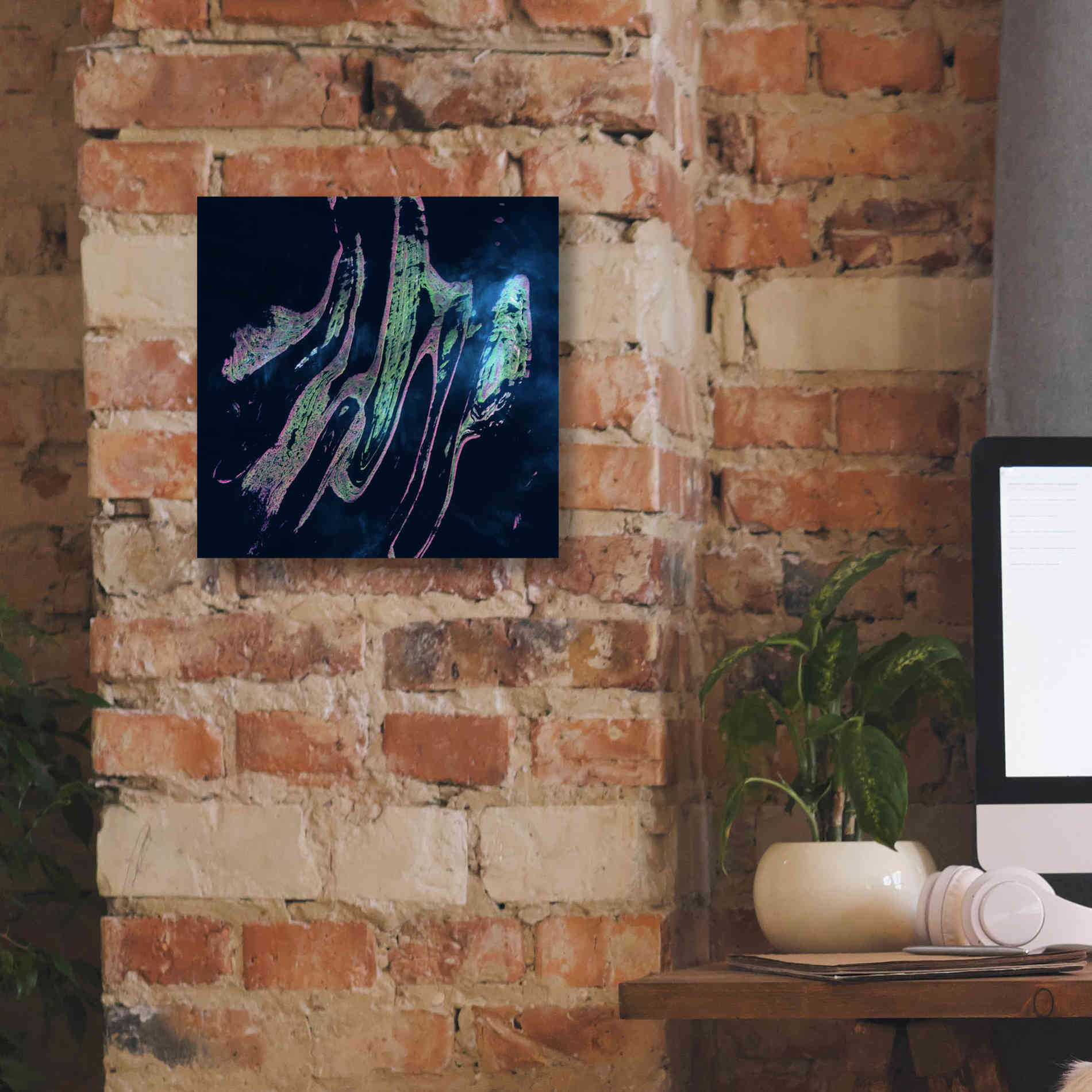 'Earth as Art: Belcher Islands,' Canvas Wall Art,12 x 12