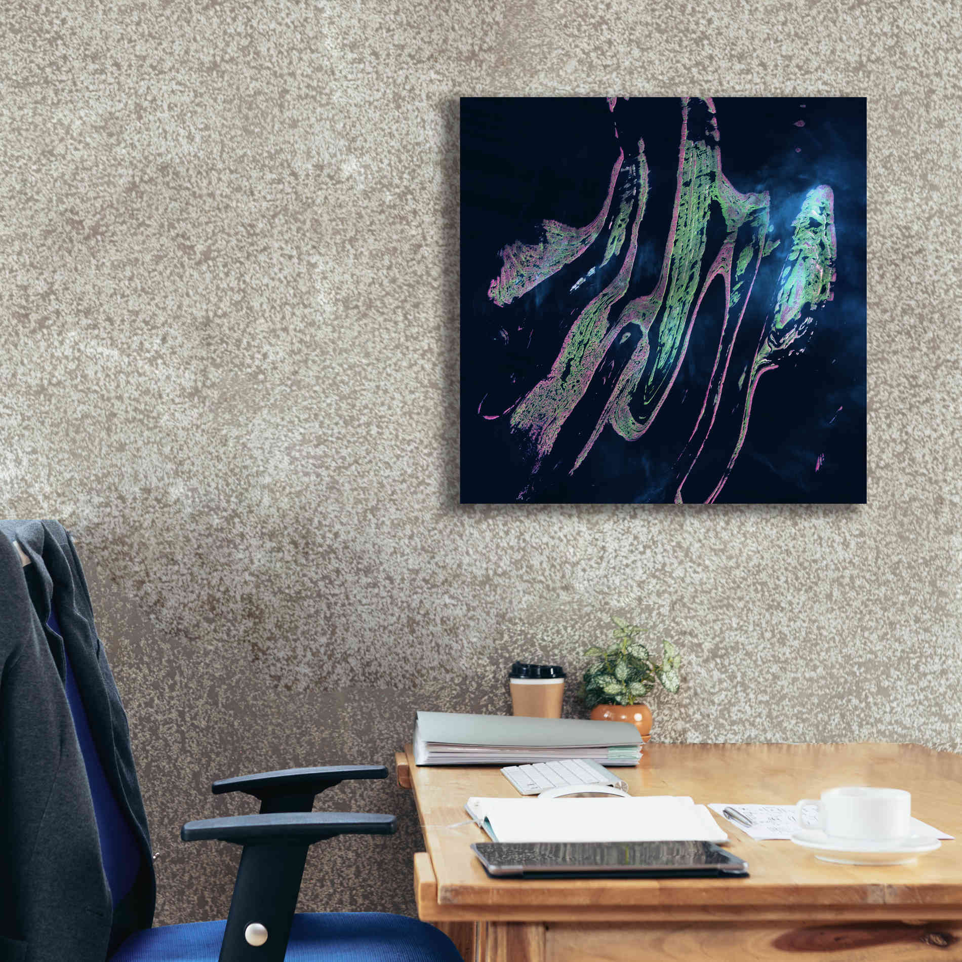 'Earth as Art: Belcher Islands,' Canvas Wall Art,26 x 26