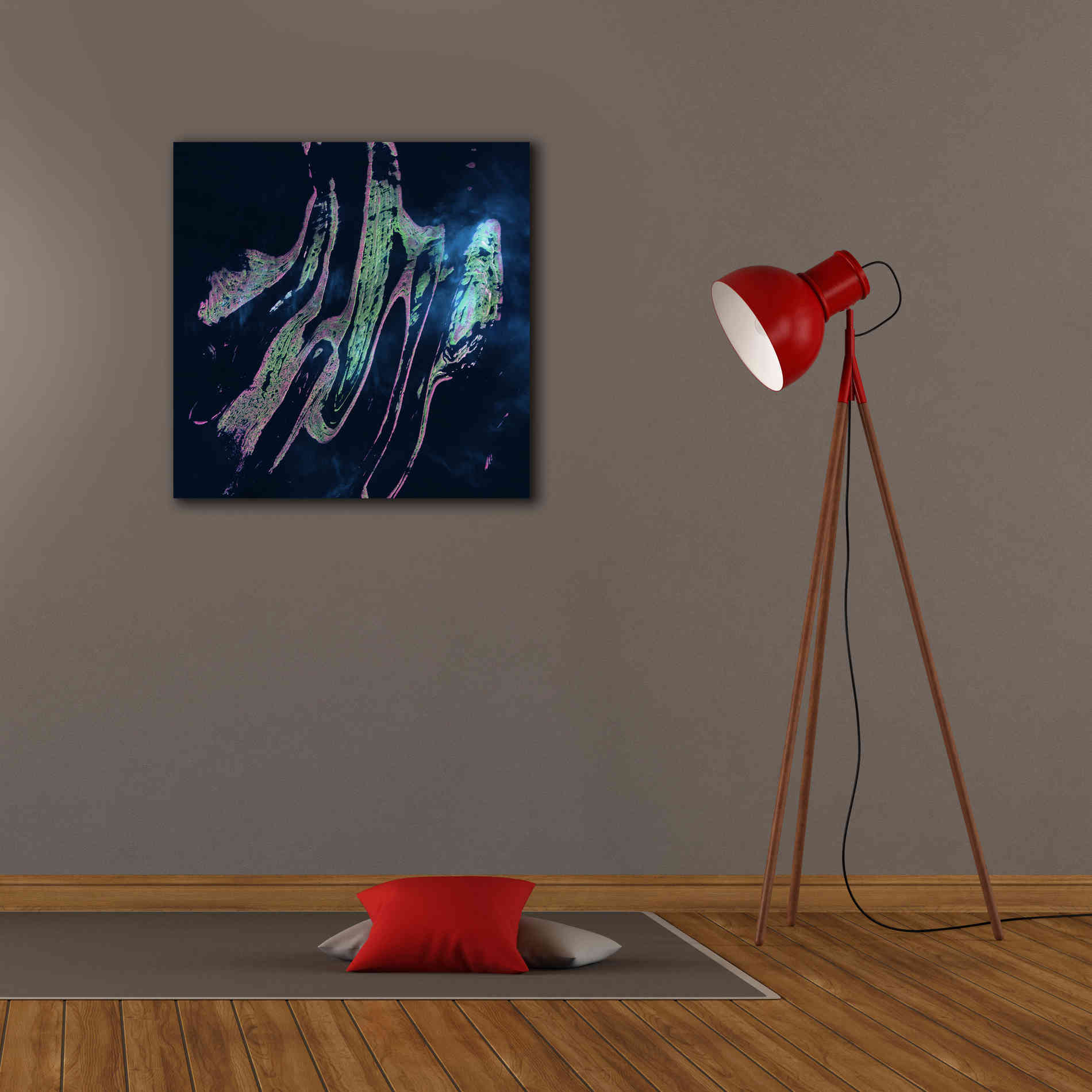 'Earth as Art: Belcher Islands,' Canvas Wall Art,26 x 26