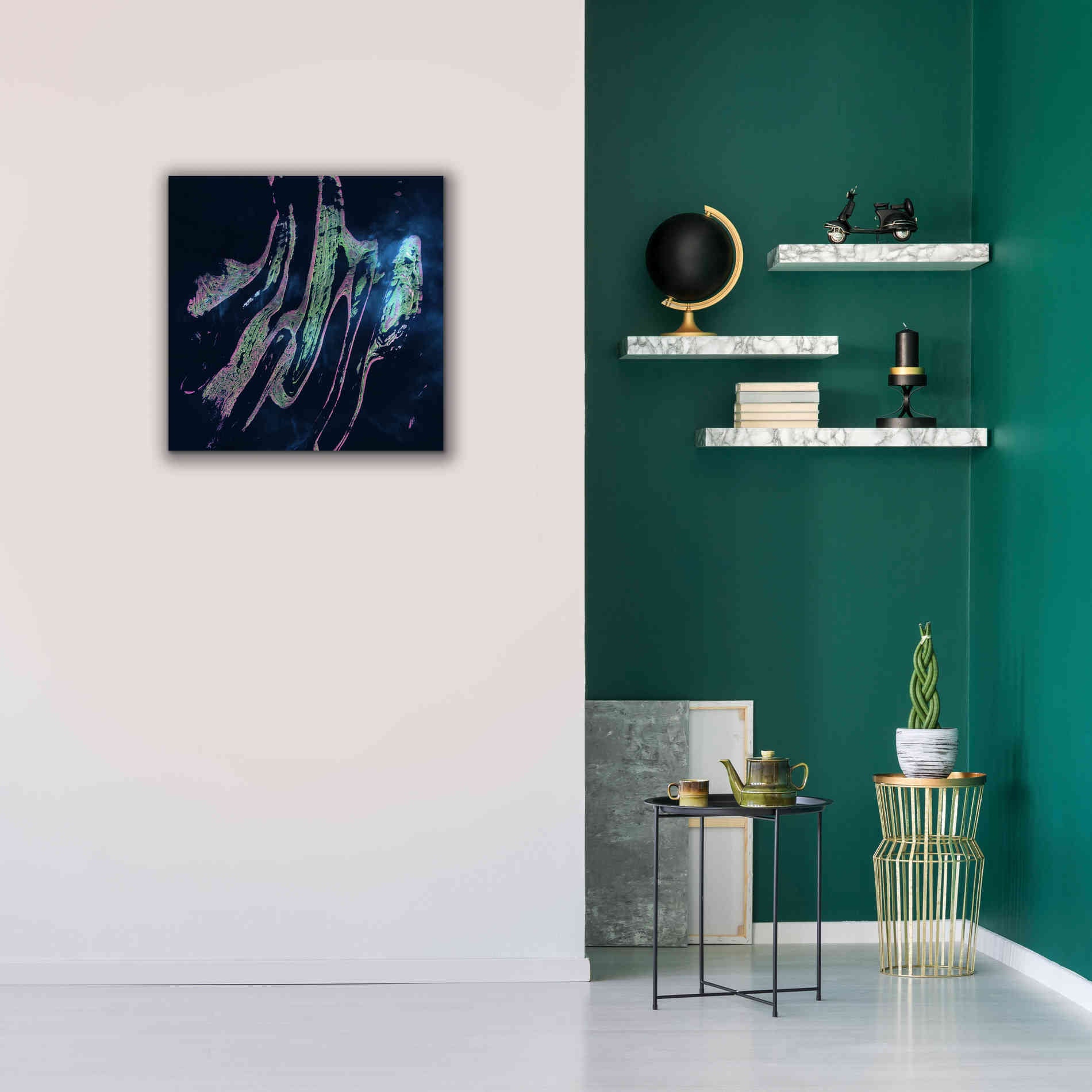 'Earth as Art: Belcher Islands,' Canvas Wall Art,26 x 26