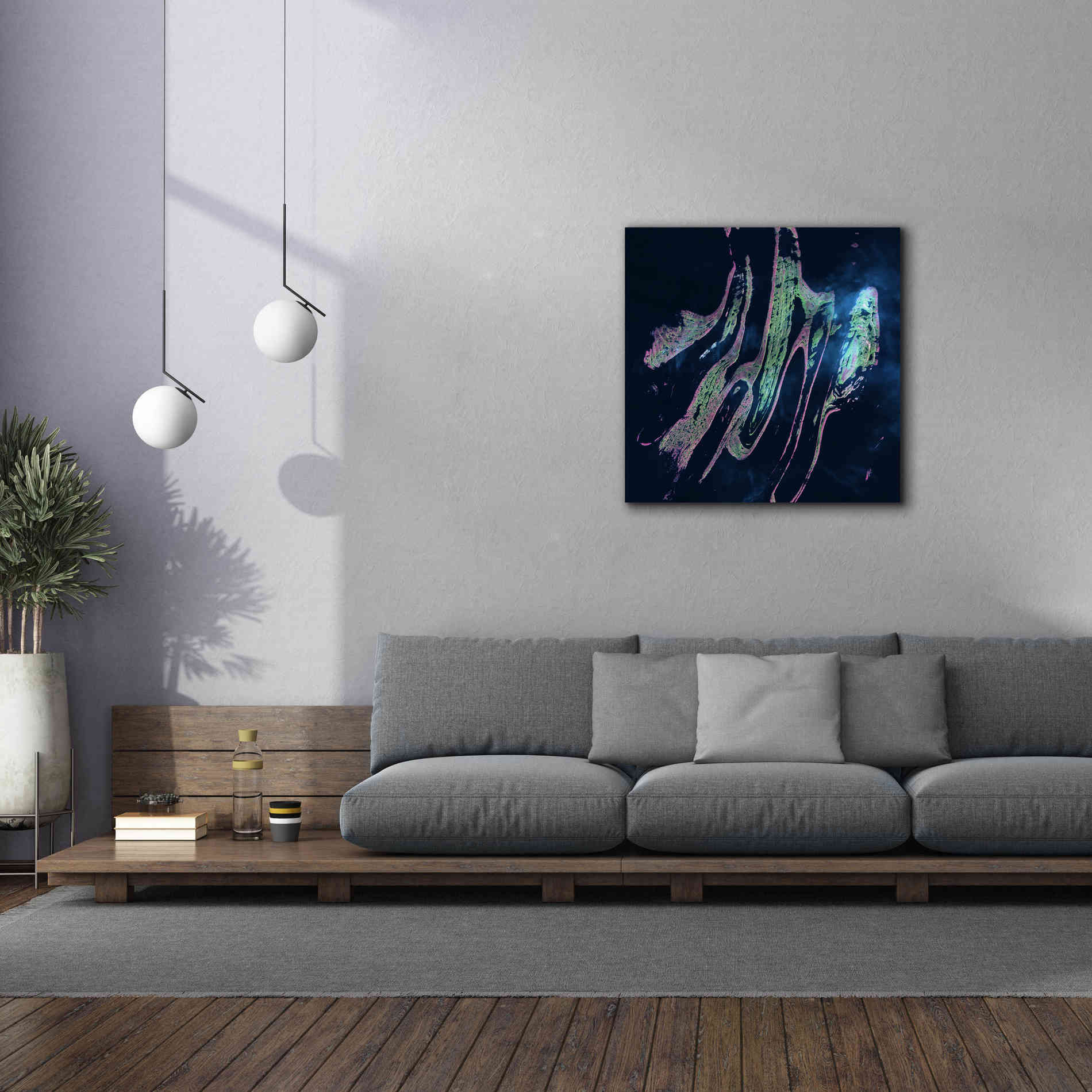 'Earth as Art: Belcher Islands,' Canvas Wall Art,37 x 37