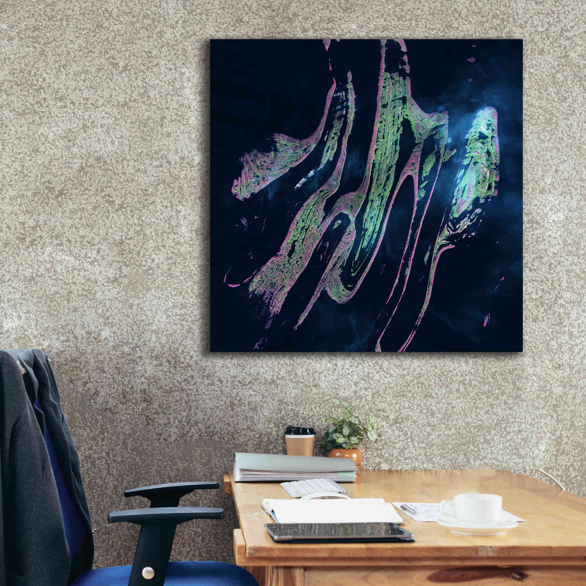 'Earth as Art: Belcher Islands,' Canvas Wall Art,37 x 37