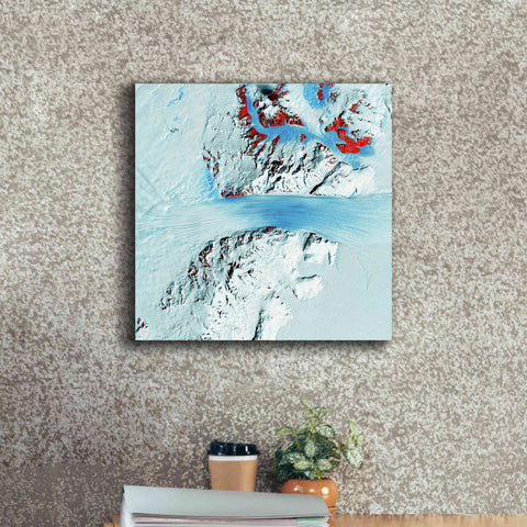 Image of 'Earth as Art: Byrd Glacier,' Canvas Wall Art,18 x 18