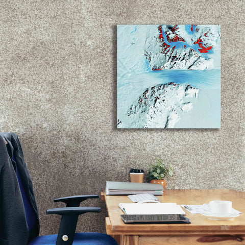 Image of 'Earth as Art: Byrd Glacier,' Canvas Wall Art,26 x 26