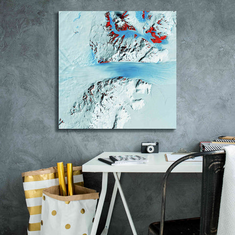 Image of 'Earth as Art: Byrd Glacier,' Canvas Wall Art,26 x 26