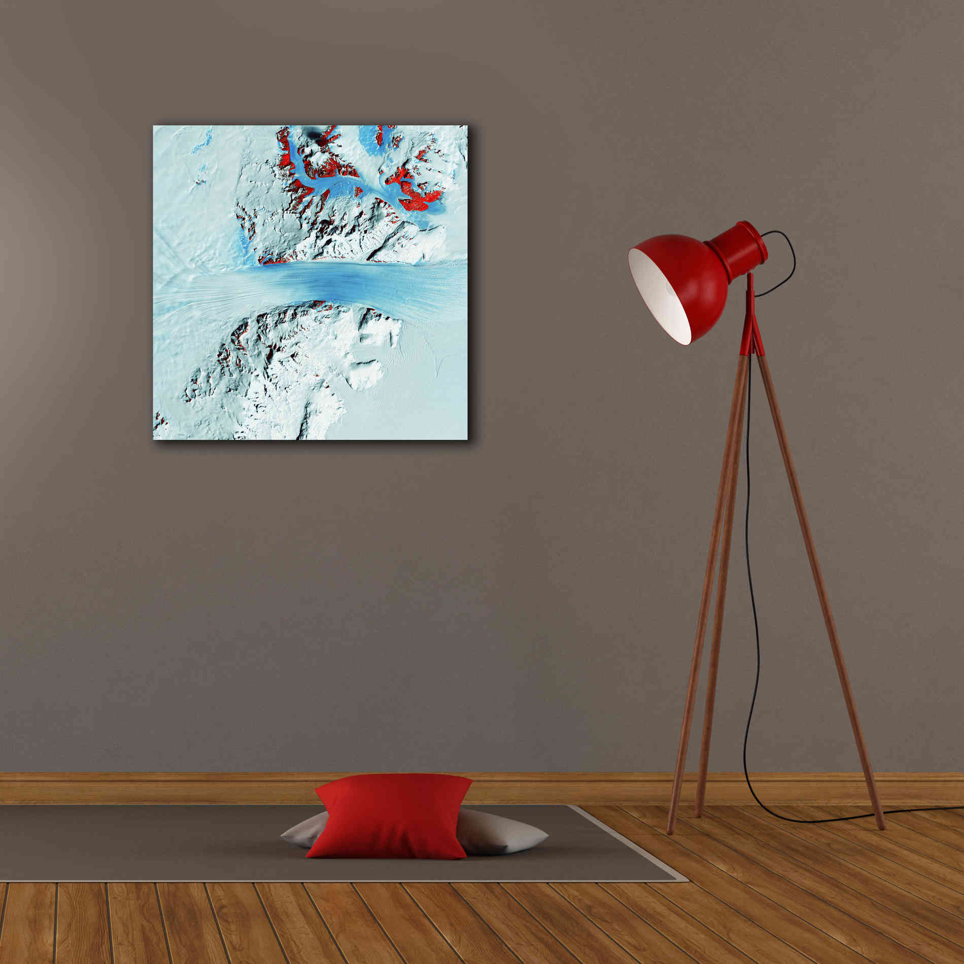 'Earth as Art: Byrd Glacier,' Canvas Wall Art,26 x 26