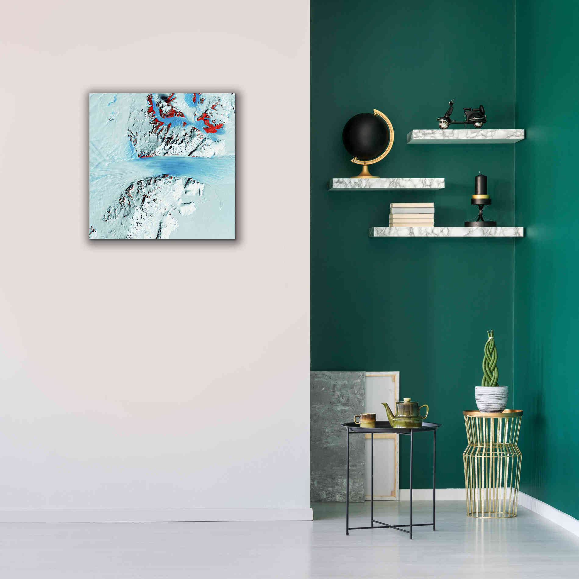 'Earth as Art: Byrd Glacier,' Canvas Wall Art,26 x 26