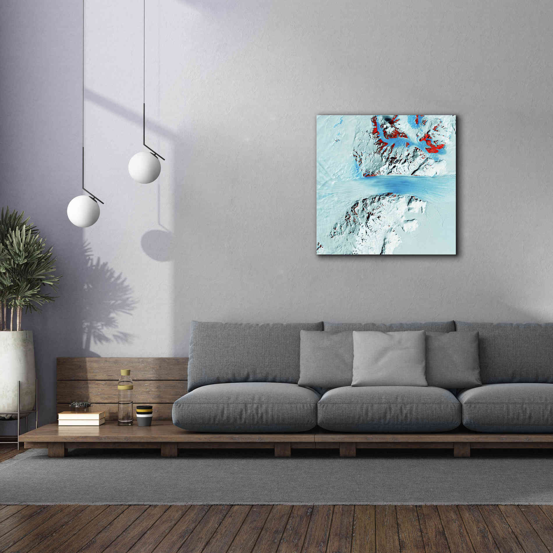 'Earth as Art: Byrd Glacier,' Canvas Wall Art,37 x 37