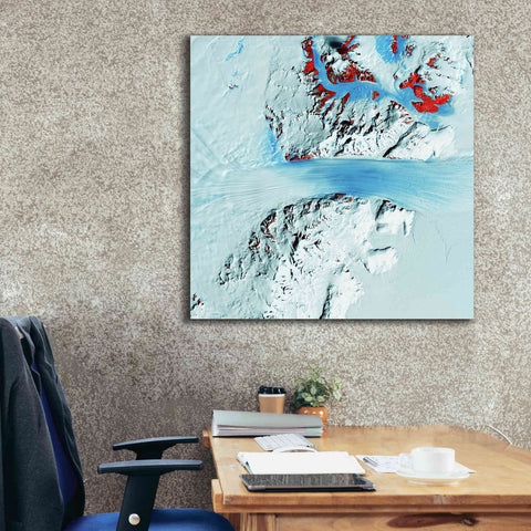 Image of 'Earth as Art: Byrd Glacier,' Canvas Wall Art,37 x 37