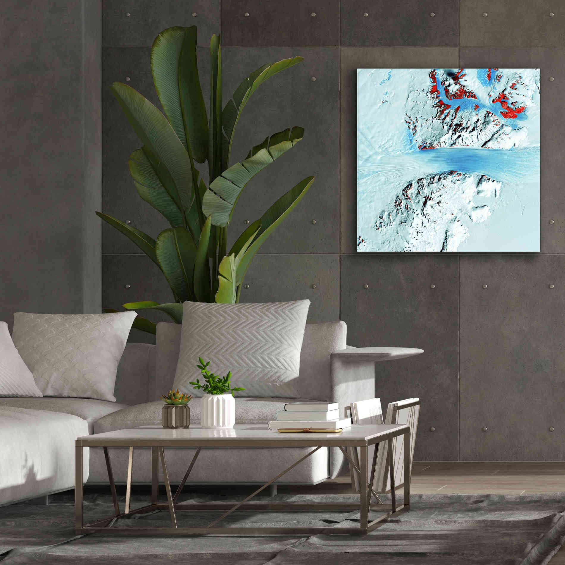 'Earth as Art: Byrd Glacier,' Canvas Wall Art,37 x 37